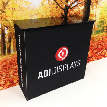 3D Cube as Reception Counter 3D Cube as Reception Counter
