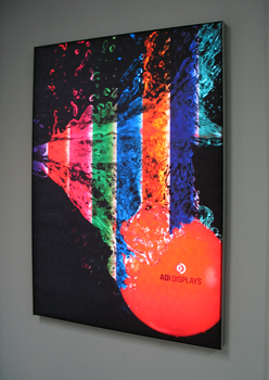 Hanging Backlit display