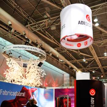 Double Sided Curved Frame Used for Exhibition Rigging