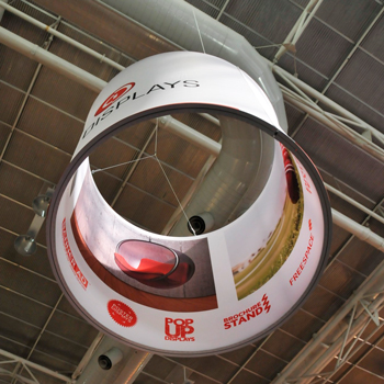 Double Sided Curved Frame Used for Exhibition Rigging