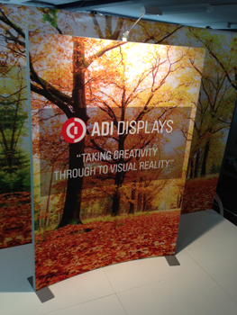 Free Standing Double Sided Curved Frame