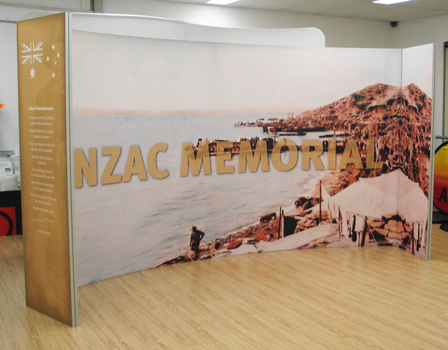 Free Standing Double Sided Curved Frame
